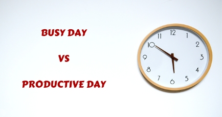 Busy Day vs Productive Day at Work