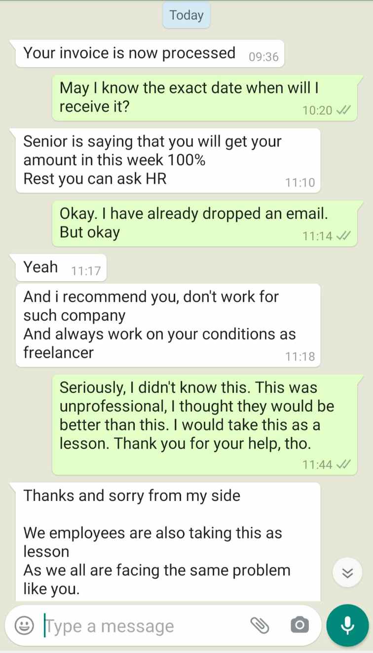 Fraud Story #19 - Delaying to not paying at all!