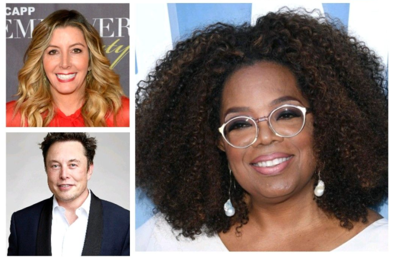 Elon Musk, Sarah Blakely, Oprah Winfrey