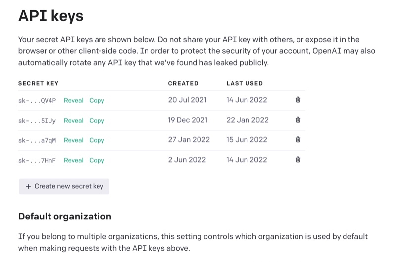 How to get openai key