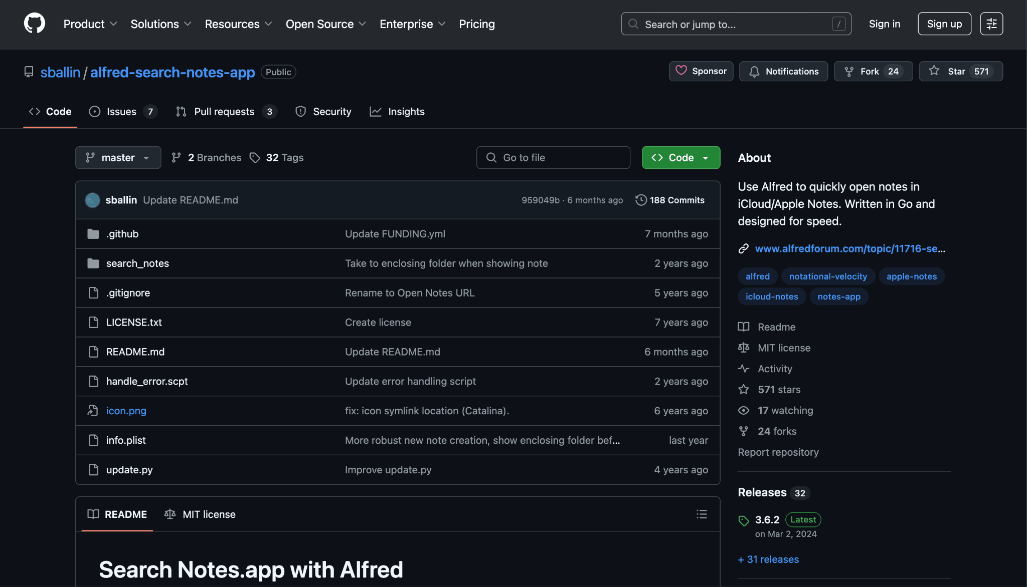 Github page