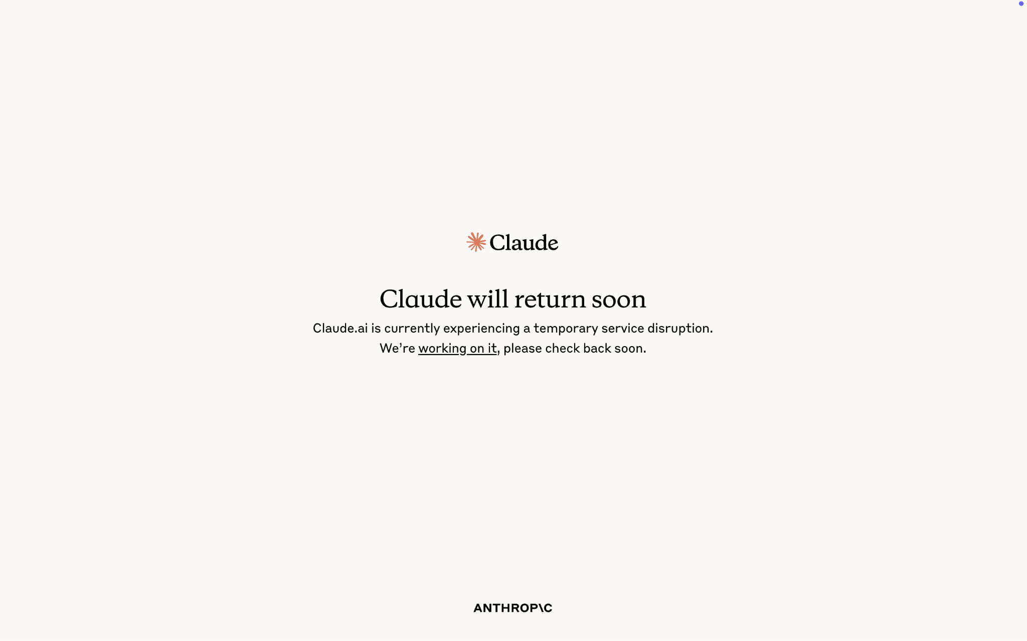 Claude crashed