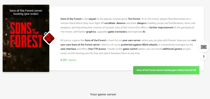 Sons Of The Forest AI System - Apex Hosting