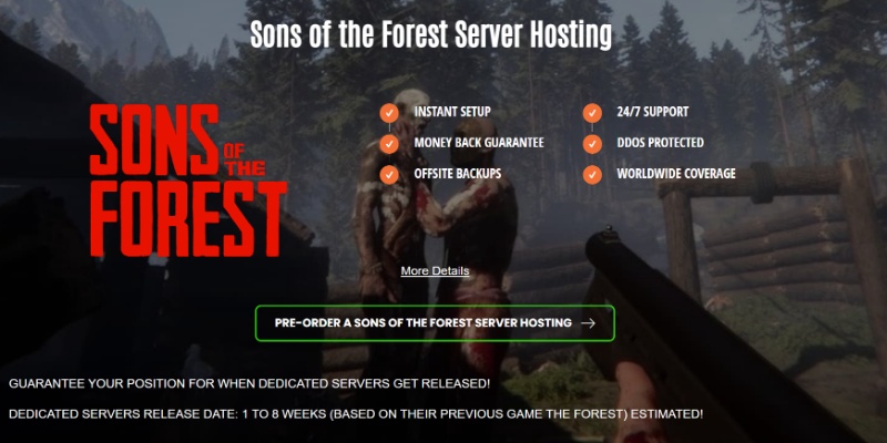 Sons of the Forest Server - Pockethost