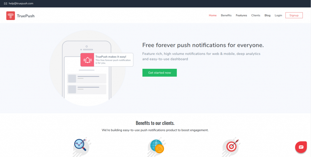 free push notification service