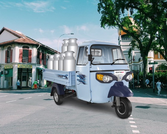 Goods Electric Vehicles for Milk Distribution