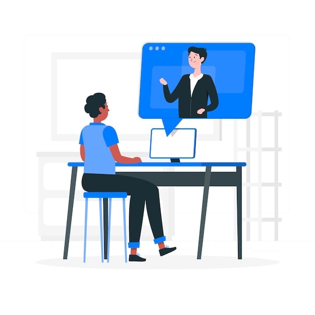 Free Vector telecommuting concept illustration