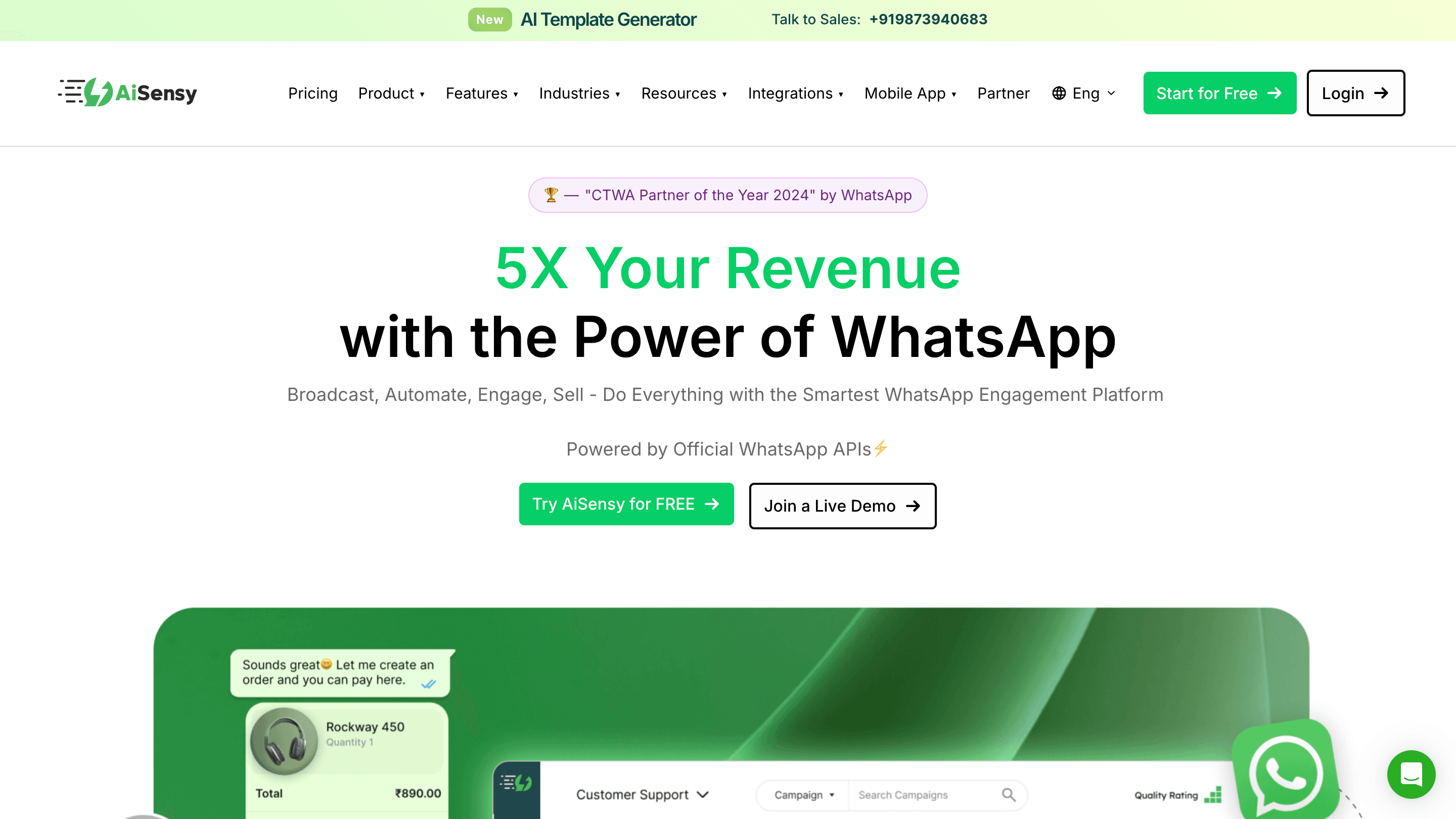 Top 25 WhatsApp API Providers in Indonesia - AiSensy